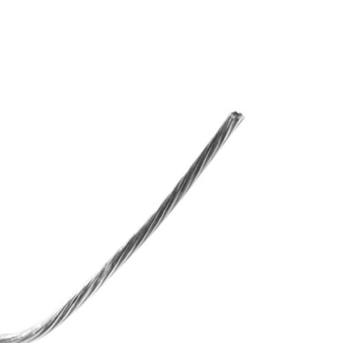 Mandala Crafts 7 Strand Beading Wire for Jewelry Making - 98 FT 21 Gauge Stainless Steel Braided Tiger Tail Wire for Bead Stringing - size: 7 Strands 21 Gauge 0.7MM 98FT