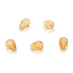 24pcs Adabele Austrian 8mm Faceted Teardrop Loose Crystal Beads Golden Yellow Champagne Compatible with 5500 Swarovski Crystals Preciosa SST-828 - color: Gold Champagne, size: 8mm x 6mm - 24pcs