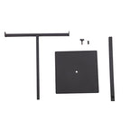 Polmart Countertop Adjustable Display Stand Stand for Purses/Handbags, Wreaths, Wigs, Hats and Crafts (T-Stand, Black) - color: Black Matte