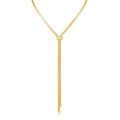 Gold Silver Necklace for Women Y Chain Adjustable Gold Long Necklaces Fashion Dainty Jewelry - color: gold G