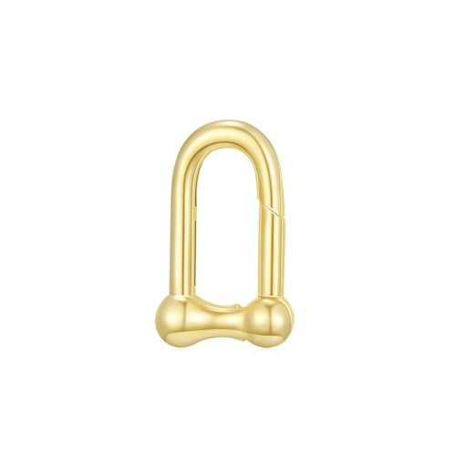18K Gold Jewelry Clasp Necklace Extender Clasp Bracelet Extension Connector for DIY Necklace Bracelet Anklet Jewelry Making (Style 4) - style: Style 4