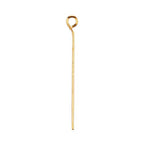 BEADIA Open Eye Pins Gold Head Pins for DIY Jewelry Making 40mm 200pcs - color: Gold, size: 40mm