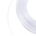 32.8 Yard Nylon Memory Wire 0.08 Inch Diameter Clear Plastic Wire White Boning Roll Clear Memory Brim Lines Crinoline Boning for Bridal Dress Hat Brims Jewelry Making - size: 2mm