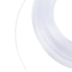 32.8 Yard Nylon Memory Wire 0.08 Inch Diameter Clear Plastic Wire White Boning Roll Clear Memory Brim Lines Crinoline Boning for Bridal Dress Hat Brims Jewelry Making - size: 2mm