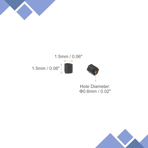 uxcell 1400Pcs Glass Bugle Beads, 1.5x1.5mm Tube Mini Loose Glass Seed Spacer Bead for DIY Earrings Necklaces Bracelets Jewelry Making (Black) - color: Black, size: 1.5x1.5mm