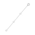 14K Solid Gold Necklace Extender Real Bracelet Extender 2 3 4 Inch Durable Adjustable Chain Gold Anklets Extension for Women 2" 3" 4" (14K White Gold-3 IN) - color: 14K White Gold-3 IN