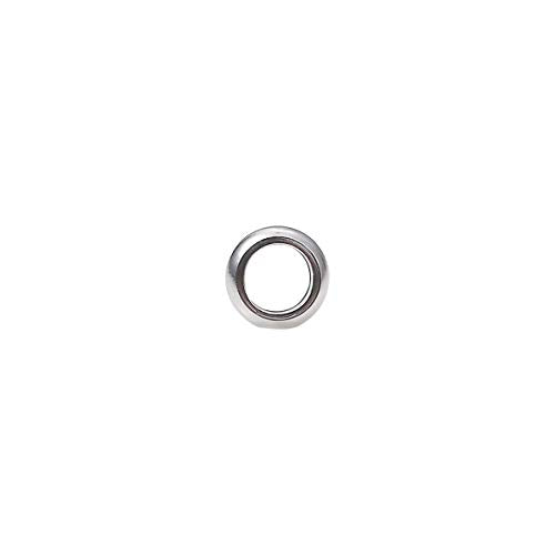 BEADIA Stainless Steel Spacer Beads 5x2mm Rondelle Loose Charm Caps Beads for DIY Jewelry Making 100pcs with 3mm Hole - color: 5x2mm 3mm