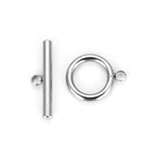 20pcs Adabele 304 Grade Surgical Stainless Steel 12mm (0.47 inch) Toggle Clasp Hypoallergenic OT Bar Closures Connector for Craft Jewelry Making SJF181-1 - size: Toggle clasp - 12mm