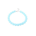 Chunky Acrylic Resin Beaded Necklace for Women Colorful Large Round Choker Adjustable Stack Acrylic Beads Necklace Resin Summer Party Jewelry - style: Light blue