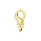 14K Gold Jewelry Clasp Necklace Extender Clasp Bracelet Extension Connector for DIY Necklace Bracelet Anklet Jewelry Making (Style 9) - size: Style 9-Yellow