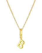 OVRUNS Initial Charm for Women,Letter Bracelet Necklace Charms Alphabet Pendant Charms With Clasp - color: Gold, style: Letter B