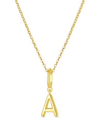OVRUNS Initial Charm for Women,Letter Bracelet Necklace Charms Alphabet Pendant Charms With Clasp - color: Gold, style: Letter A