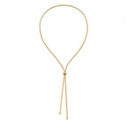 Gold Silver Necklace for Women Y Chain Adjustable Gold Long Necklaces Fashion Dainty Jewelry - color: gold B