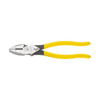 Klein Tools D213-9NE-CR Lineman's Crimping Pliers, Made in USA, Streamlined High-Leverage Design Made of Induction Hardened Steel, 9-Inch - style: With Crimping