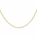 HARFINGTON Herringbone Necklaces Stainless Steel Snake Chain Necklace Adjustable Flat Chain for Women Jewelry Gift - color: Gold, size: 20" x 0.16"