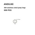 600 Pcs 304 Stainless Steel Jump Rings,5MM Open/Close O Rings,Loop Contactors for Jewelry Making,DIY Crafts, Industrial Repair 1MM Thickness (18 Gauge) - size: 5MM