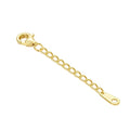 14k Gold Necklace & Bracelet Extender Chain, Adjustable Extension Chain for Necklace & Anklet - color: Style 4-Yellow Gold, size: 1inch