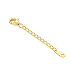 14k Gold Necklace & Bracelet Extender Chain, Adjustable Extension Chain for Necklace & Anklet - color: Style 4-Yellow Gold, size: 1inch