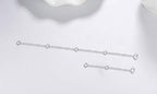 Dorella Sterling Silver Necklace Extenders Chain Set of 2 Pcs Pack 2" and 5" or 3" and 4" - Solid 925 Sterling Silver Fine Chain Dainty Durable Adjustable - color: A Sterling Silver 5" + 2" Rolo Chain Necklace Extender
