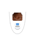 1.5mm 2mm Rope Chain 925 Sterling Silver Chain Necklace for Women, Sturdy Durable Women's Chains Necklace, 16 18 20 22 24 26 Inch - color: 1.5mm Silver, size: 24 Inches