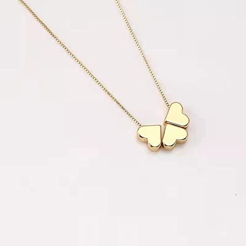 200 Pcs Heart Shape Spacer Beads Small Hole Spacer Beads Metal Loose Beads for Making Bracelet Necklace Earring Accessories DIY Handmade Craft (Gold) - color: 200 Pcs Gold