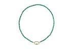 Kendra Scott, Women's, Emery Beaded Strand Necklace - color: Gold Green Malachite