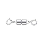 925 Sterling Silver Lobster Clasp for DIY Necklace Bracelet Jewelry Making, Double Spring Clasp with Closed Jump Rings, Necklace Extender Clasp Connector Bracelet Extension (Style 17) - style: Style 17