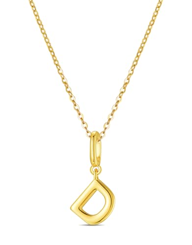 OVRUNS Initial Charm for Women,Letter Bracelet Necklace Charms Alphabet Pendant Charms With Clasp - color: Gold, style: Letter D