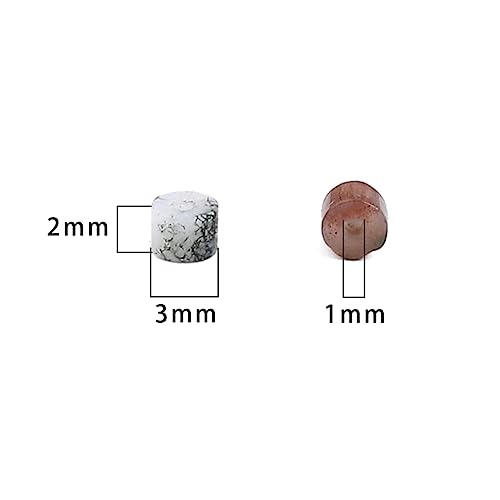 BEADIA Natural Indian Agate Spacer Beads Caps Flat Round Loose Beads for Beading Jewelry Making 3mmx2mm 38cm - color: Indian Agate, size: Flat Round 3mm X 2mm