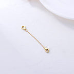 14k Gold Necklace & Bracelet Extender Chain, Adjustable Extension Chain for Necklace & Anklet - color: Style 2-Yellow Gold, size: 2inch
