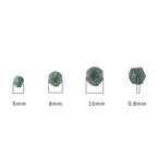 BEADIA Faceted Natural Moss Agate Stone Round Beads 8mm 36cm/Strand for Jewelry Making - color: Moss Agate, size: 8mm
