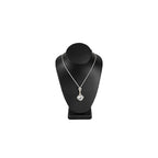 MOOCA 2 Pcs Deluxe Faux Leather Small Necklace Chain Jewelry Display Holder, Jewelry Stand, Necklaces Display Mannequin Bust Stand, 6.25”H, Black Faux Leather - color: Black Faux Leather