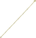 14K Gold Chain Extender for Women, Yellow Gold/White Gold/Rose Gold Adjustable Gold Necklace Anklet EXtension Chain, Available in 2/3/4 Inch - color: Yellow Gold, size: 4 Inch