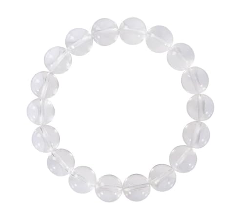 Adabele 1pc Natural Stretch Gemstone Bracelet 8mm (0.31") Bead 7" to 8.5 inch Healing Crystal Energy Quartz Chakra Jewelry Women Unisex Birthday Gift - color: Grade A Clear Crystal, size: 7 inch