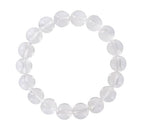Adabele 1pc Natural Stretch Gemstone Bracelet 8mm (0.31") Bead 7" to 8.5 inch Healing Crystal Energy Quartz Chakra Jewelry Women Unisex Birthday Gift - color: Grade A Clear Crystal, size: 7.5 inch