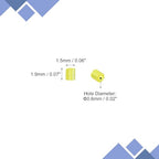uxcell 1400Pcs Glass Bugle Beads, 1.9x1.5mm Tube Mini Loose Glass Seed Spacer Bead for DIY Earrings Necklaces Bracelets Jewelry Making (Yellow) - color: Yellow, size: 1.9x1.5mm