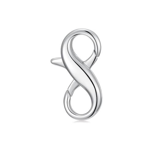 925 Sterling Silver Double Opening Lobster Clasp, Necklace Bracelet Anklet Jewelry Extender Clasp for DIY Jewelry Making (Style 1-1pc) - style: style 1-1pc