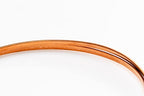 6 Gauge, 99.9% Pure Copper Wire (Half Round) Dead Soft CDA #110 Made in USA - 1 Ounce (1.5FT) by CRAFT WIRE - size: 6 Gauge, style: 1 Ounce