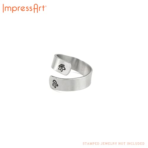 ImpressArt - Ring Making Kit for Metal Stamping Rings, Jewelry Making, Gifts and DIY Projects (Birth Flower Bundle, with Additional Tools) - color: With Additional Tools, size: Birth Flower Bundle
