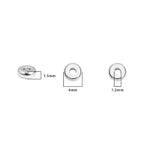 BEADIA Silver Plated Disk Spacer Beads 4x1.5mm 50pcs for Jewelry Making Findings Non Tarnish - color: Silver, size: 4x1.5mm Disk