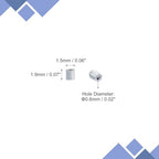uxcell 1400Pcs Glass Bugle Beads, 1.9x1.5mm Tube Mini Loose Glass Seed Spacer Bead for DIY Earrings Necklaces Bracelets Jewelry Making (Gray Blue) - color: Gray Blue, size: 1.9x1.5mm