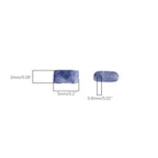 Beadia Natural Blue Sodalite Stone Tila Beads 5x2mm Rectangle 2-Hole Spacer Beads for DIY Bracelet Earring Making 15"/Strand - color: Blue Sodalite, size: 5x2mm