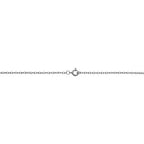 Kooljewelry Womens Classic Rope Chain - 14k White Gold Barely-There Necklace Thin Lightweight - size: 20 inch, style: 1 mm wide