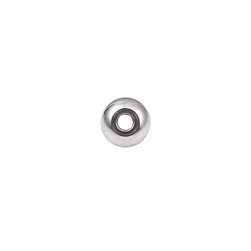 BEADIA Stainless Steel Spacer Beads 5x3mm Rondelle Loose Charm Caps Beads for DIY Jewelry Making 100pcs with 1.5mm Hole - color: 5x3mm 1.5mm