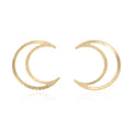 20pcs Adabele Brushed Raw Brass 16mm Filigree Moon Connector Component Earring Findings No Plated/Coated for Jewelry Craft Making CF-C3 - size: Filigree Moon (16mm)