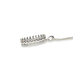 Milky Treasures Crown Necklace DIY Breastmilk Jewelry Making Kit | 18mm 925 Sterling Silver Pendant | Breastfeeding Keepsake | New Mom Gifts | Baby Shower Registry | Lactation [Only Necklace + Mold] - color: Only Necklace + Mold