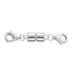 925 Sterling Silver Lobster Clasp for DIY Necklace Bracelet Jewelry Making, Double Spring Clasp with Closed Jump Rings, Necklace Extender Clasp Connector Bracelet Extension (Style 19) - style: Style 19