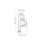 PATIKIL Letter Charm, 50pcs Alphabet Initial Pendant Charm Bulk DIY for Jewelry Making Bracelets Earrings Necklace - style: P