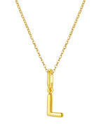 OVRUNS Initial Charm for Women,Letter Bracelet Necklace Charms Alphabet Pendant Charms With Clasp - color: Gold, style: Letter L