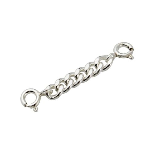 925 Sterling Silver Chain Extender Jewelry Necklace Lobster Clasps and Closures for Necklace Bracelet Jewelry Making Supplies(1piece) (3mm*2cm) - size: 3mm*2cm